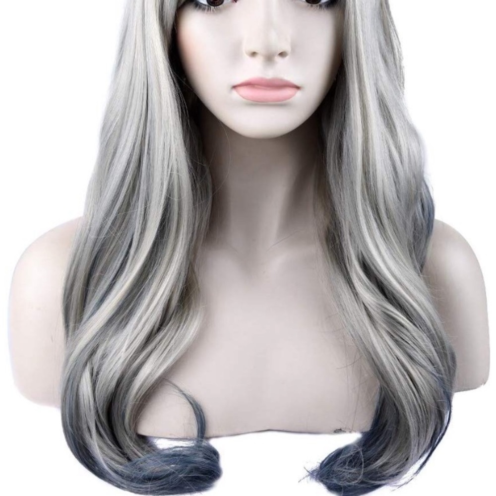 ✨ ✨REESA 22” GREY w/blue tips Cosplay wig *NWT*✨ - Picture 5 of 5